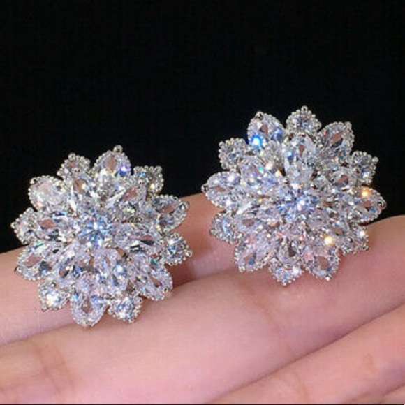 NEW Sterling Silver Beautiful Earrings - Picture 2 of 6